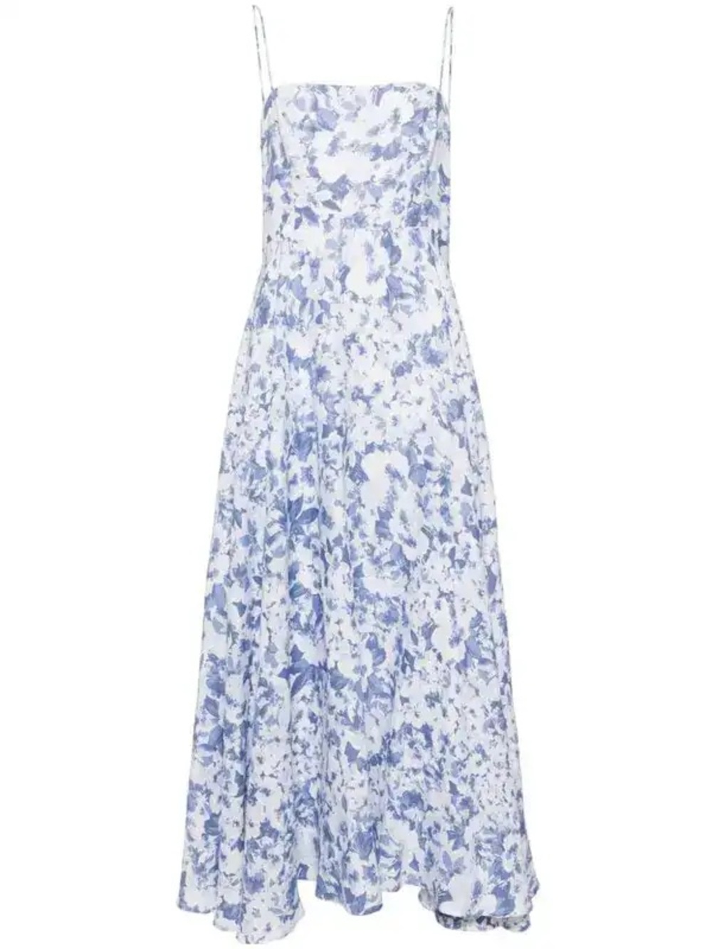 Reformation Monette Floral 100% Linen Midi Dress size 2 chic feminine romantic